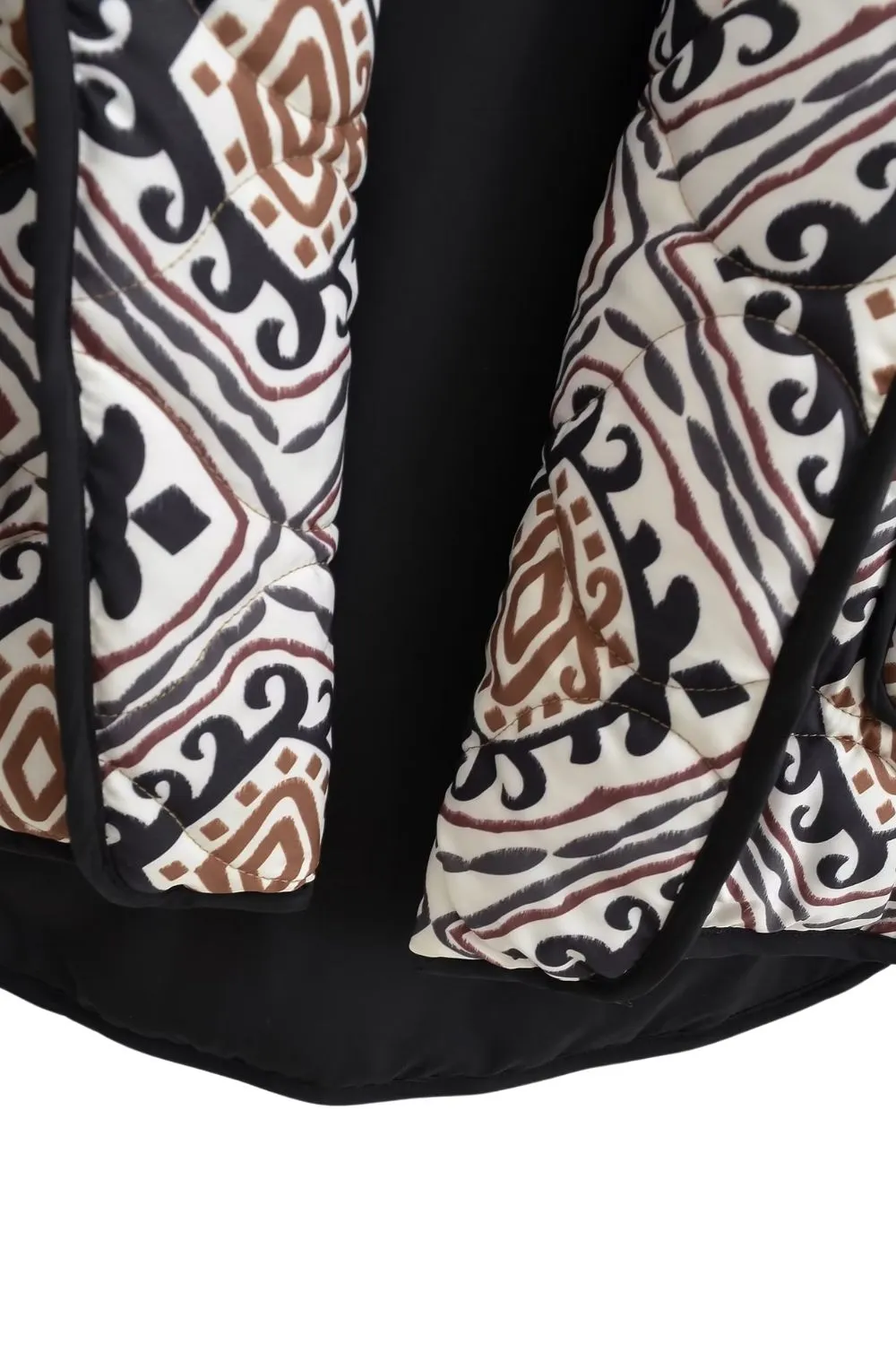 ‘ Steven’ Printed Oversized Cropped Cardigan