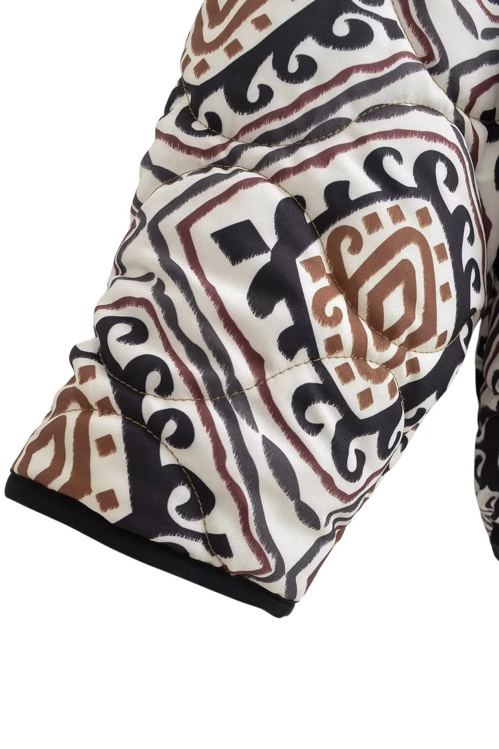 ‘ Steven’ Printed Oversized Cropped Cardigan
