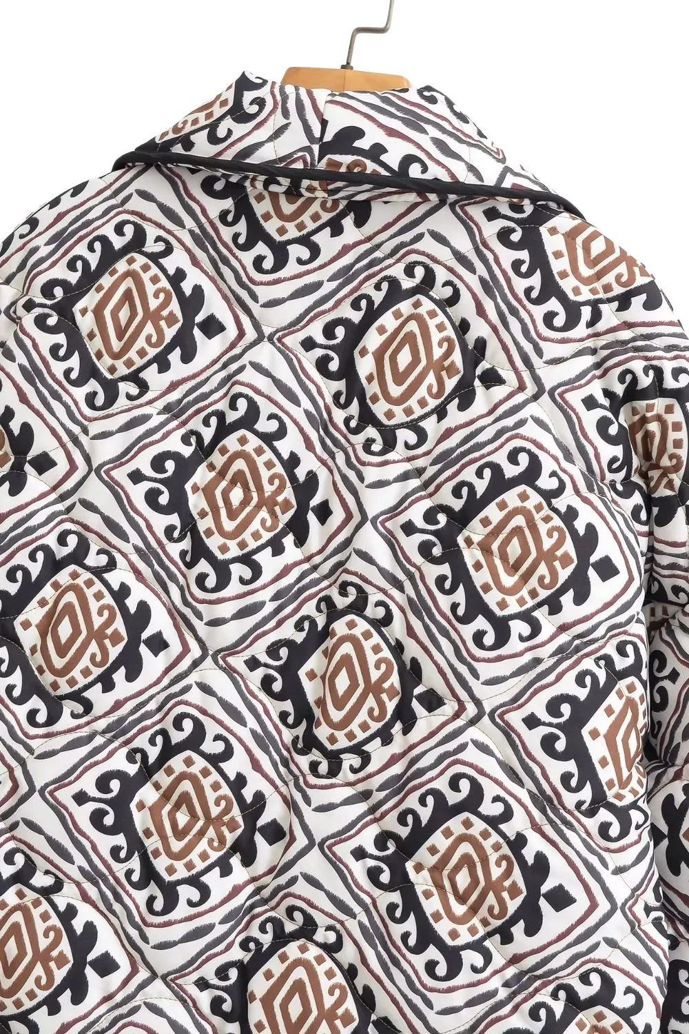 ‘ Steven’ Printed Oversized Cropped Cardigan