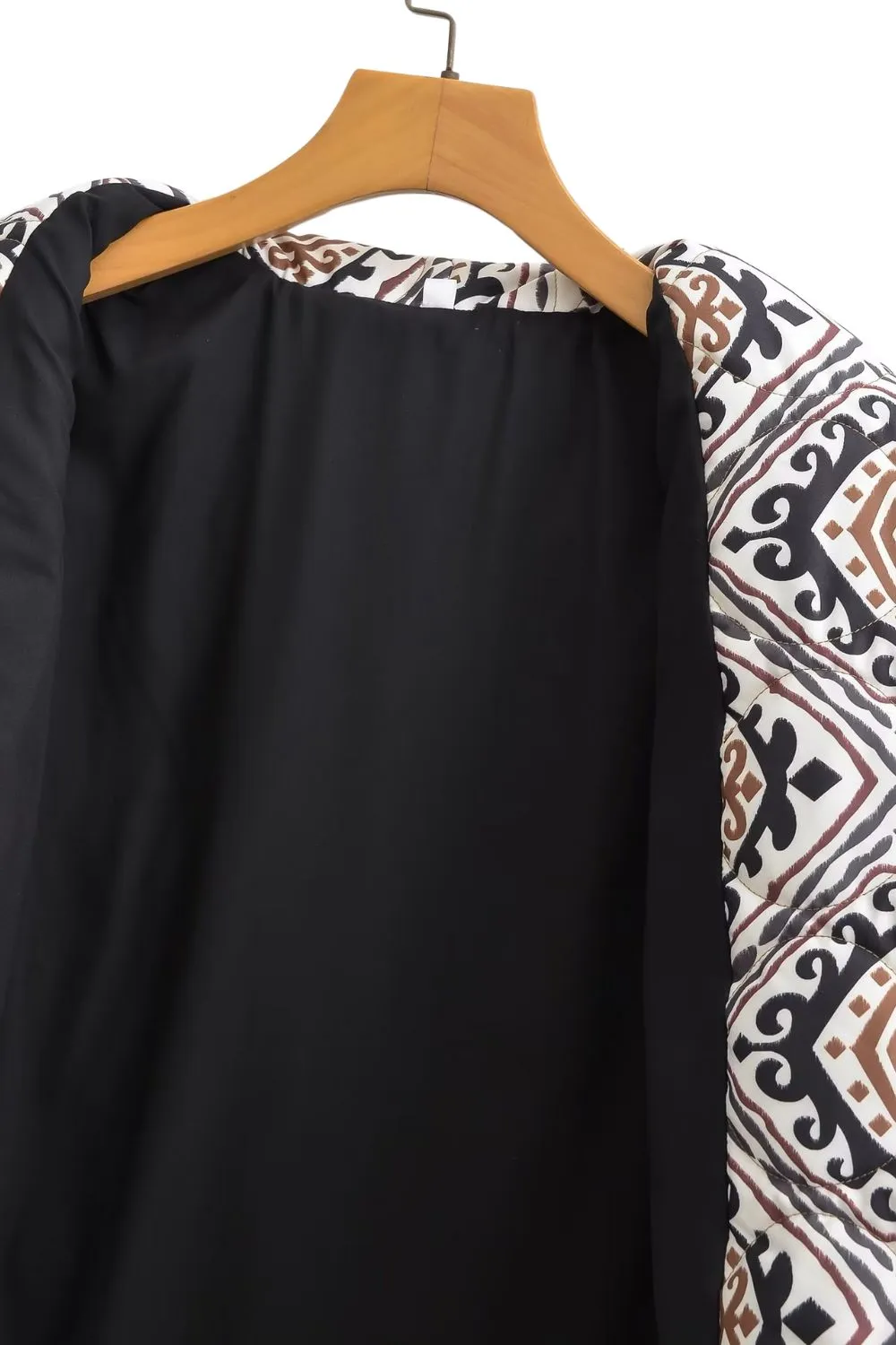 ‘ Steven’ Printed Oversized Cropped Cardigan