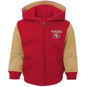 49ers Kid Zip Up Hooded Sweatshirt