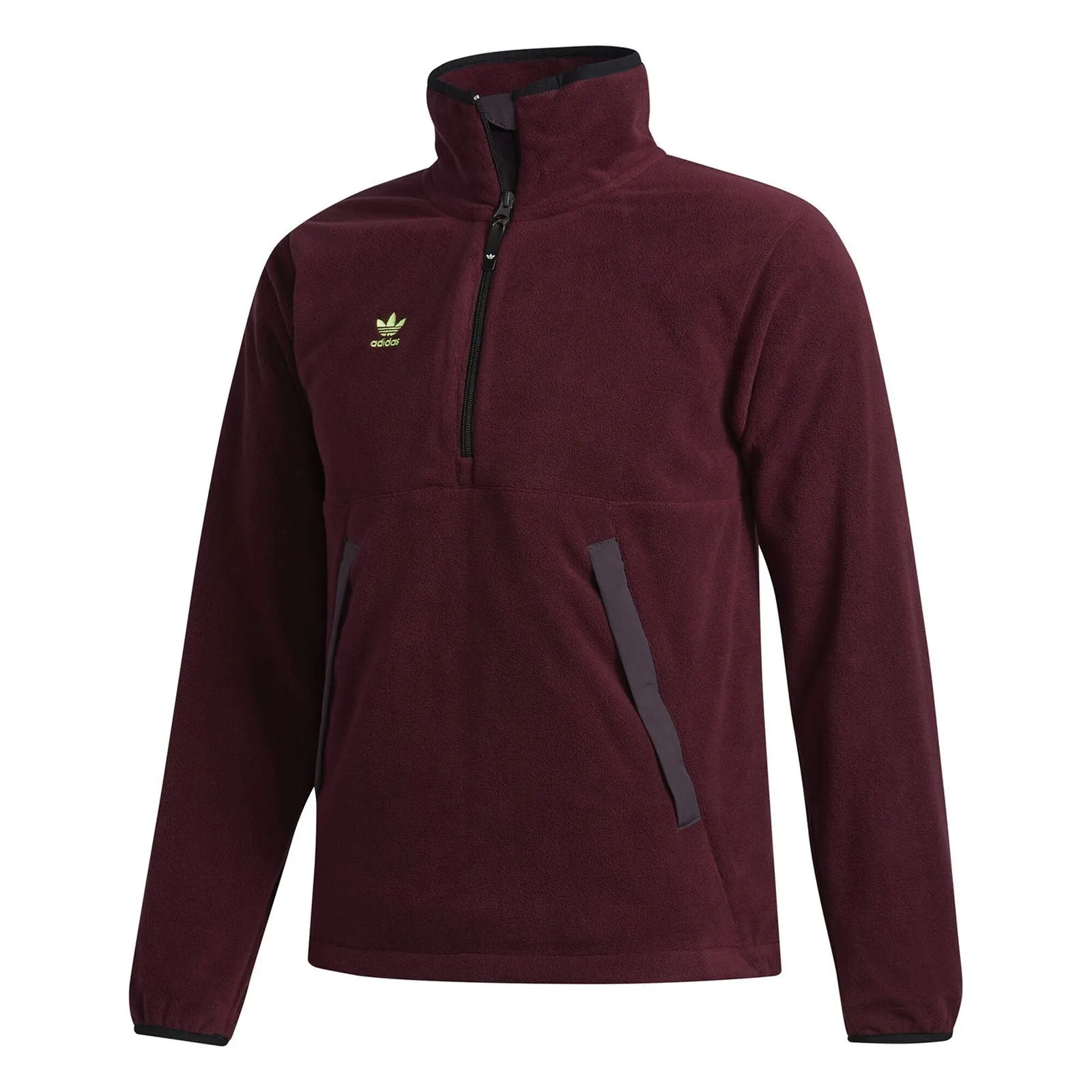 adidas Originals Polar Anorak Fleece Jacket - Burgundy