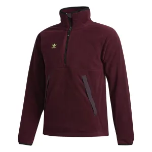 adidas Originals Polar Anorak Fleece Jacket - Burgundy