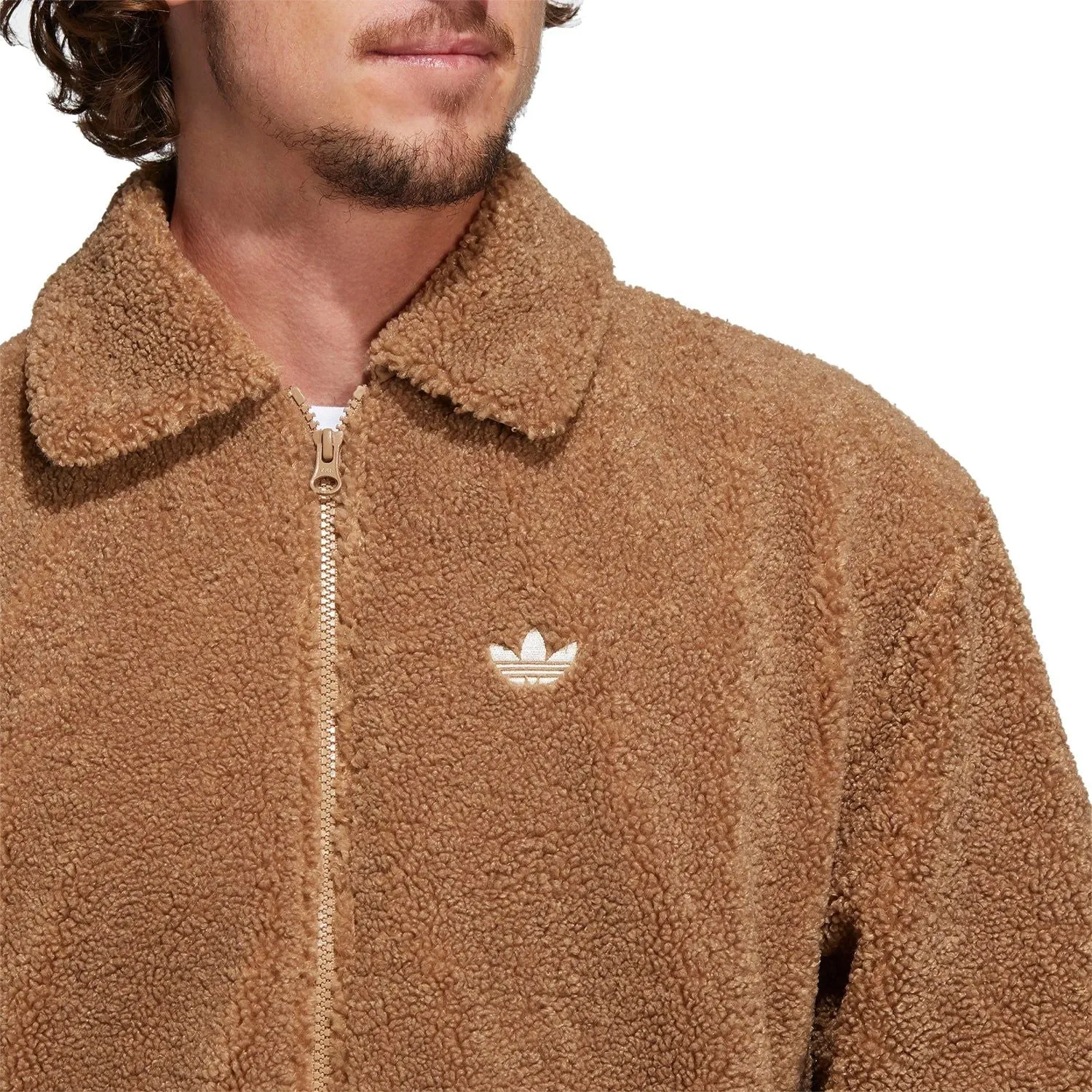 adidas Originals Teddy Bear Fleece Jacket - Brown