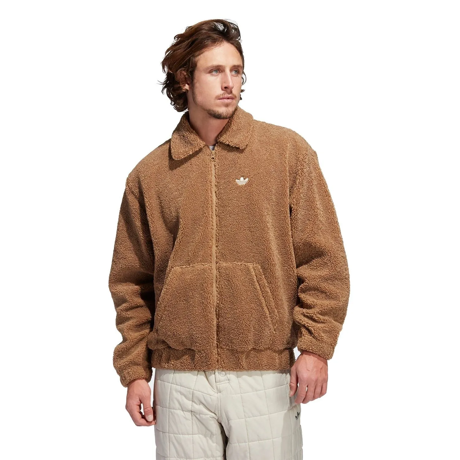 adidas Originals Teddy Bear Fleece Jacket - Brown