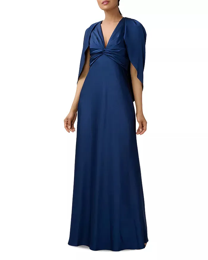 Aidan Mattox Capelet Mermaid Gown