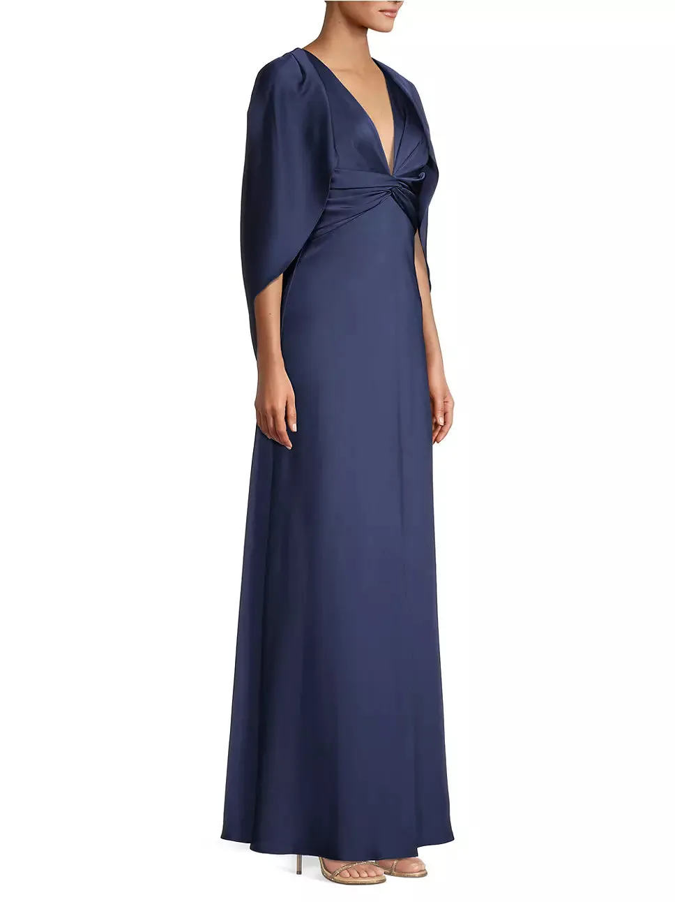 Aidan Mattox Capelet Mermaid Gown