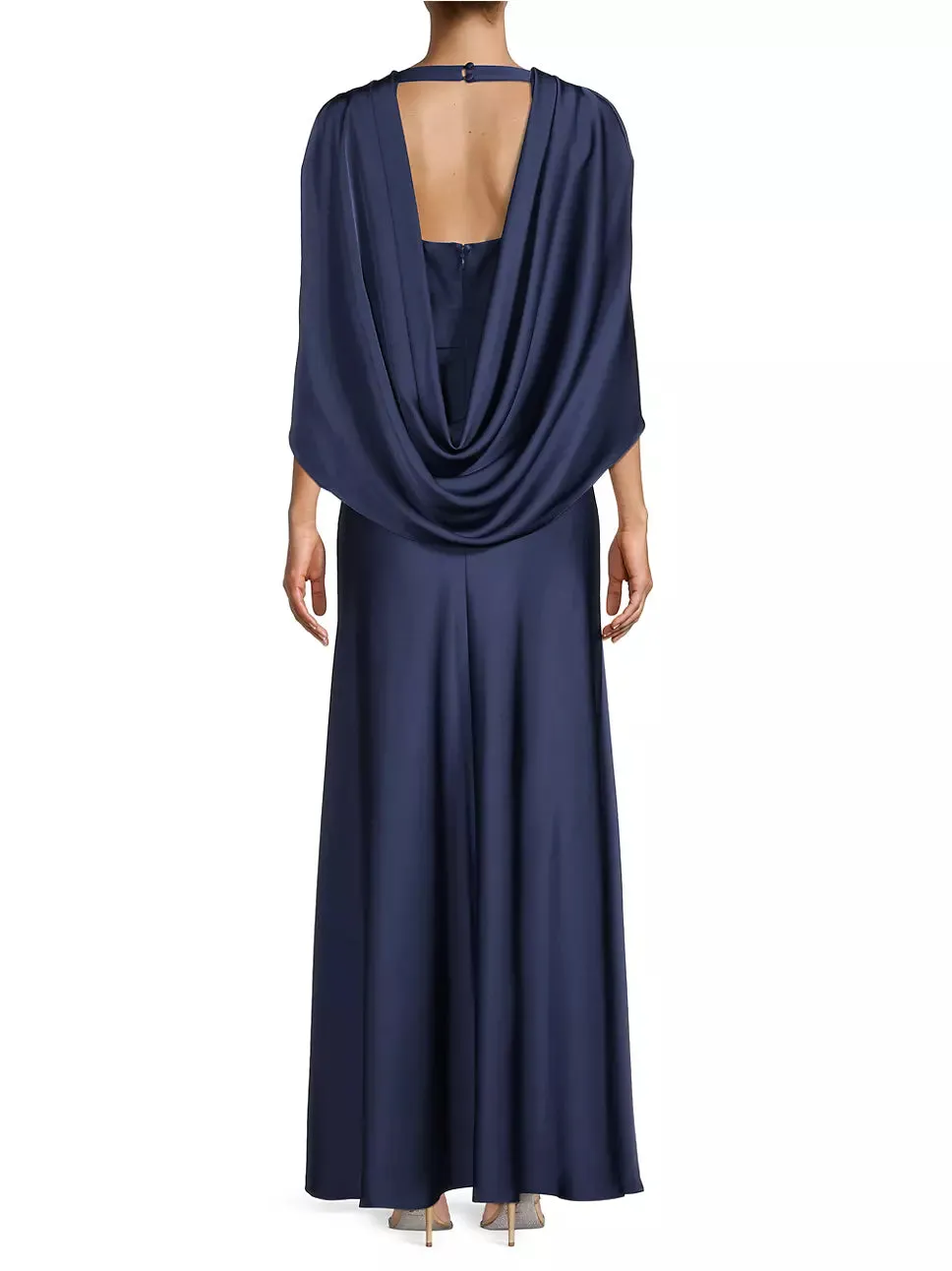 Aidan Mattox Capelet Mermaid Gown