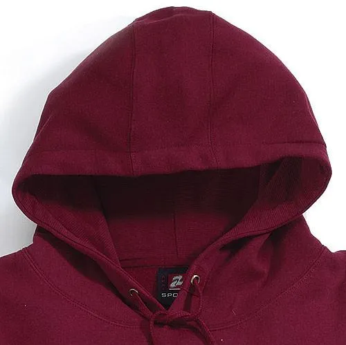 AKWA Men's Patriotic Full Zip Hoodie (US Flag Applique on the back)