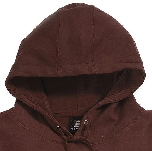 AKWA Men's Patriotic Full Zip Hoodie (US Flag Applique on the back)