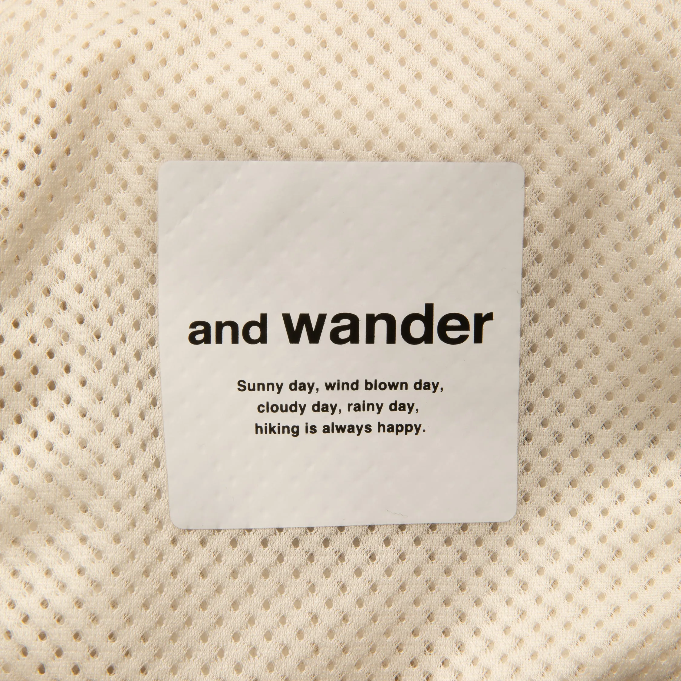 And Wander High Loft Fleece Jacket Off White