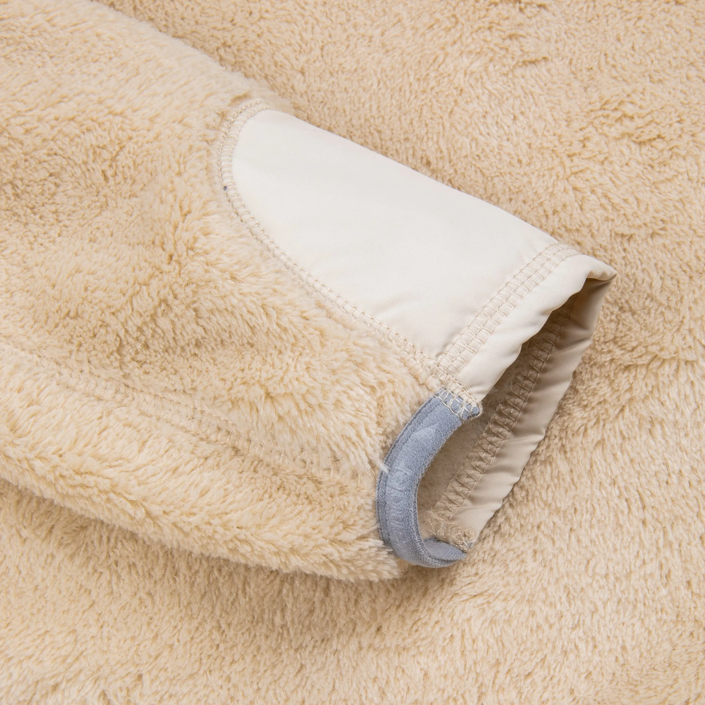 And Wander High Loft Fleece Jacket Off White