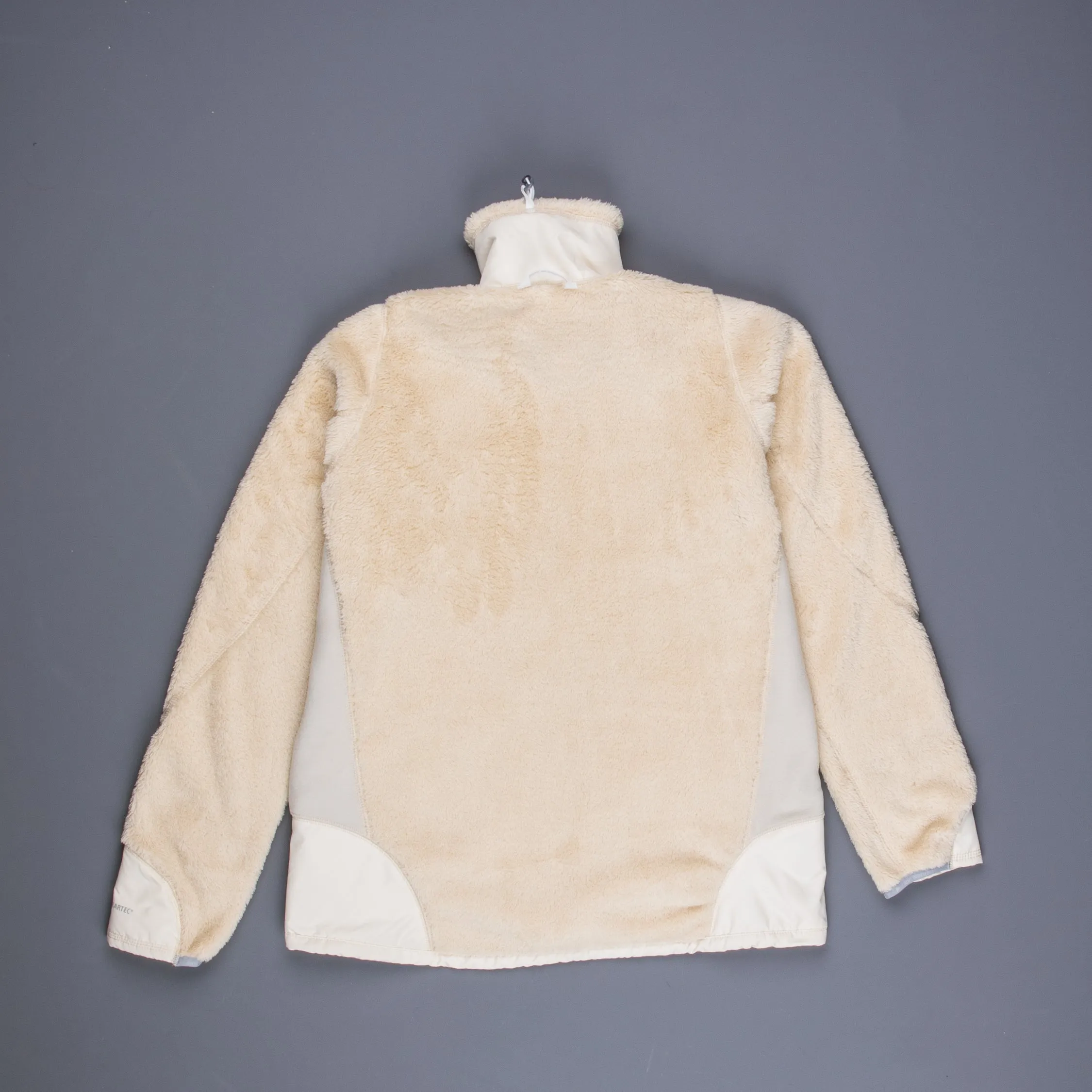 And Wander High Loft Fleece Jacket Off White