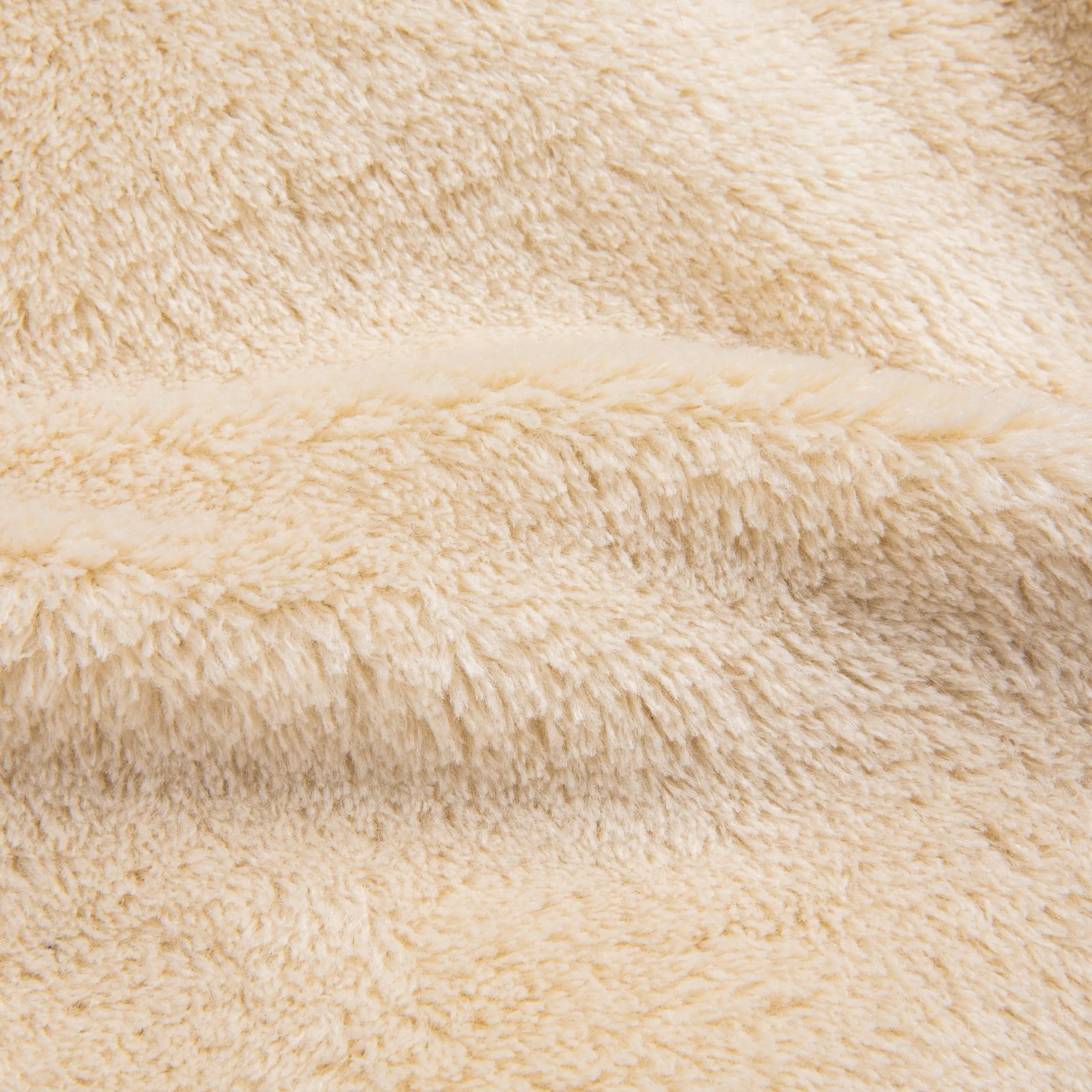 And Wander High Loft Fleece Jacket Off White