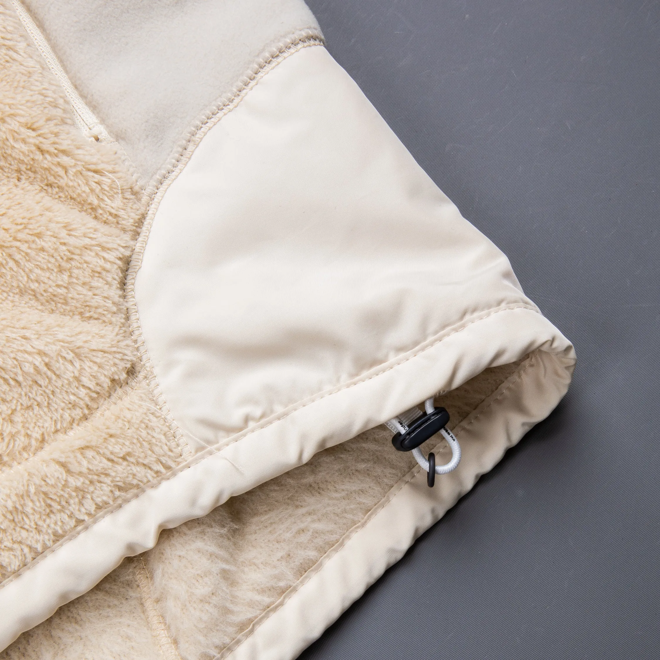 And Wander High Loft Fleece Jacket Off White