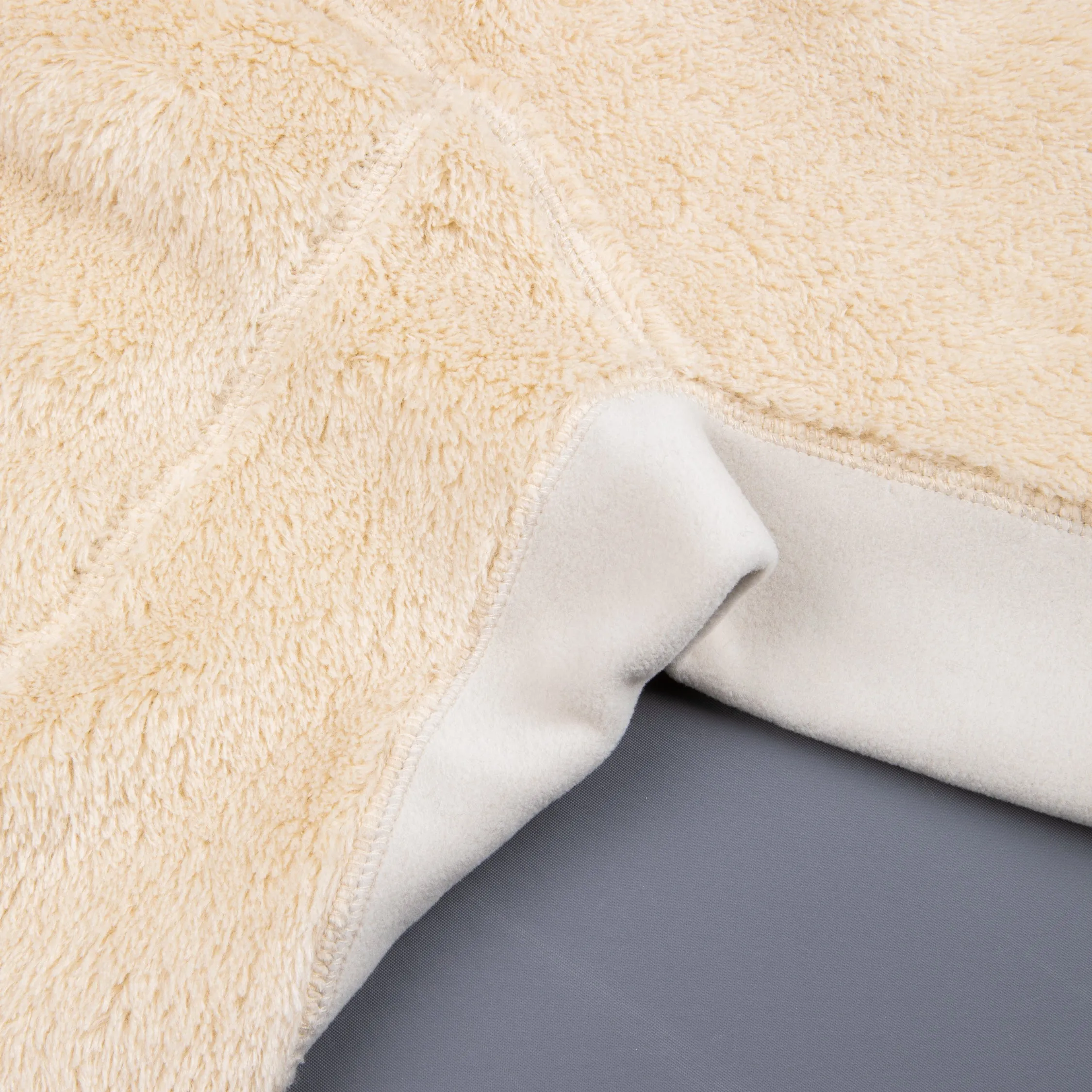 And Wander High Loft Fleece Jacket Off White