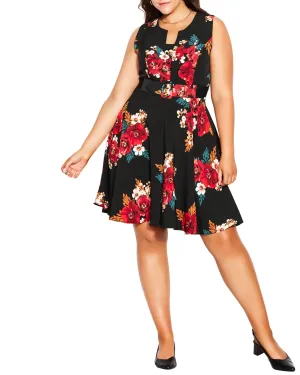Angelica Belted Dress | Black Poppy Play