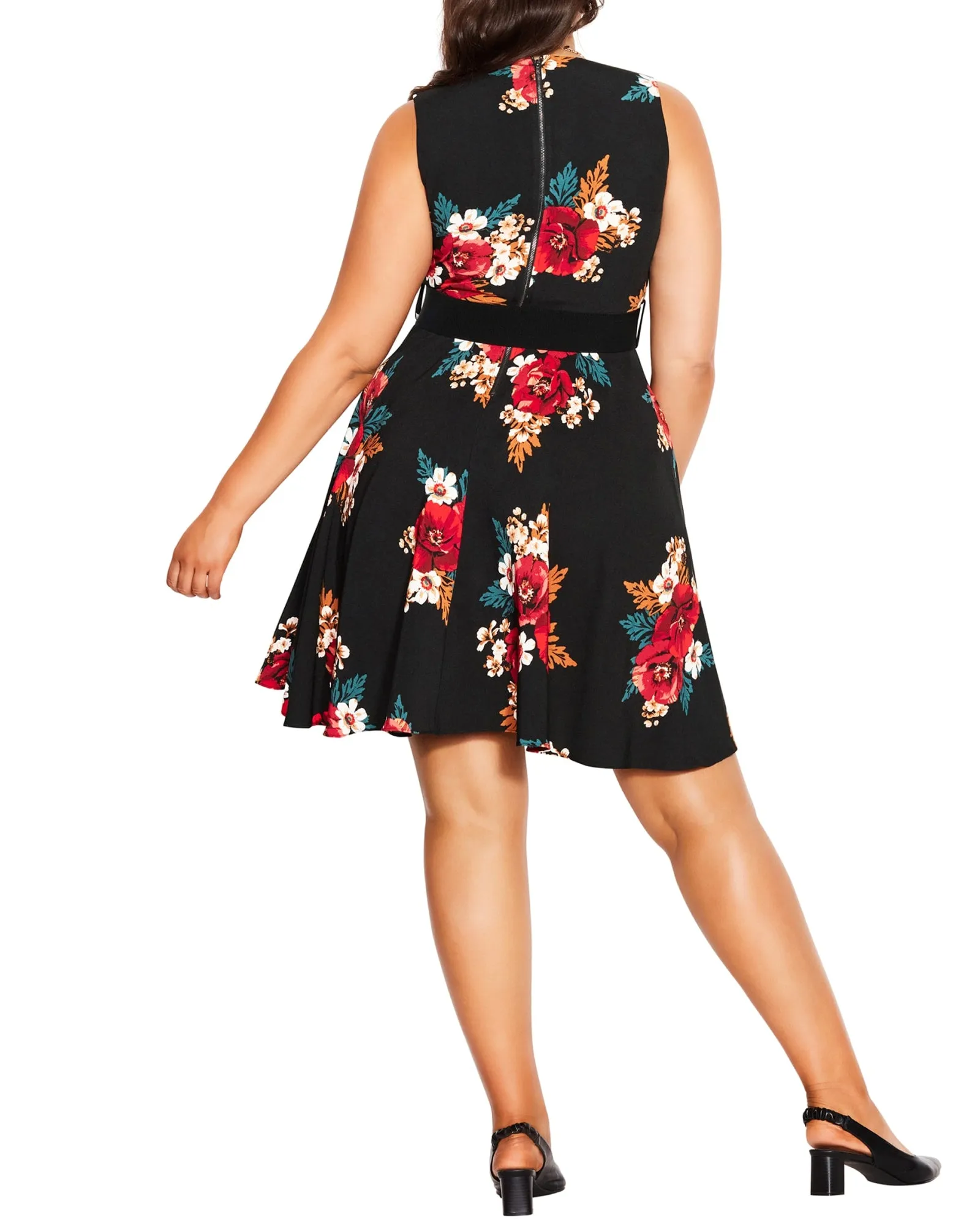 Angelica Belted Dress | Black Poppy Play