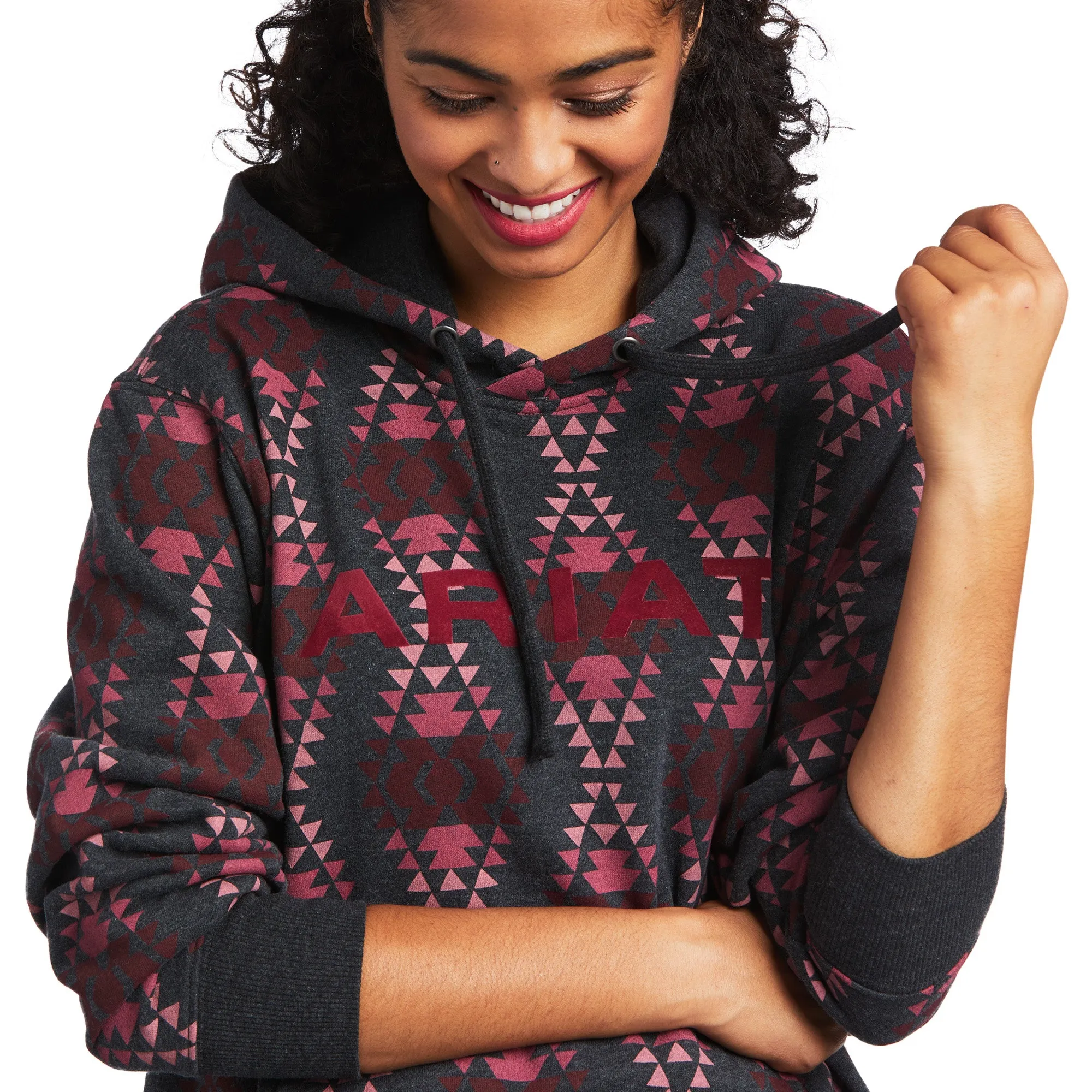 Ariat Ladies 10039842 Real Diamondback Printed Hoodie