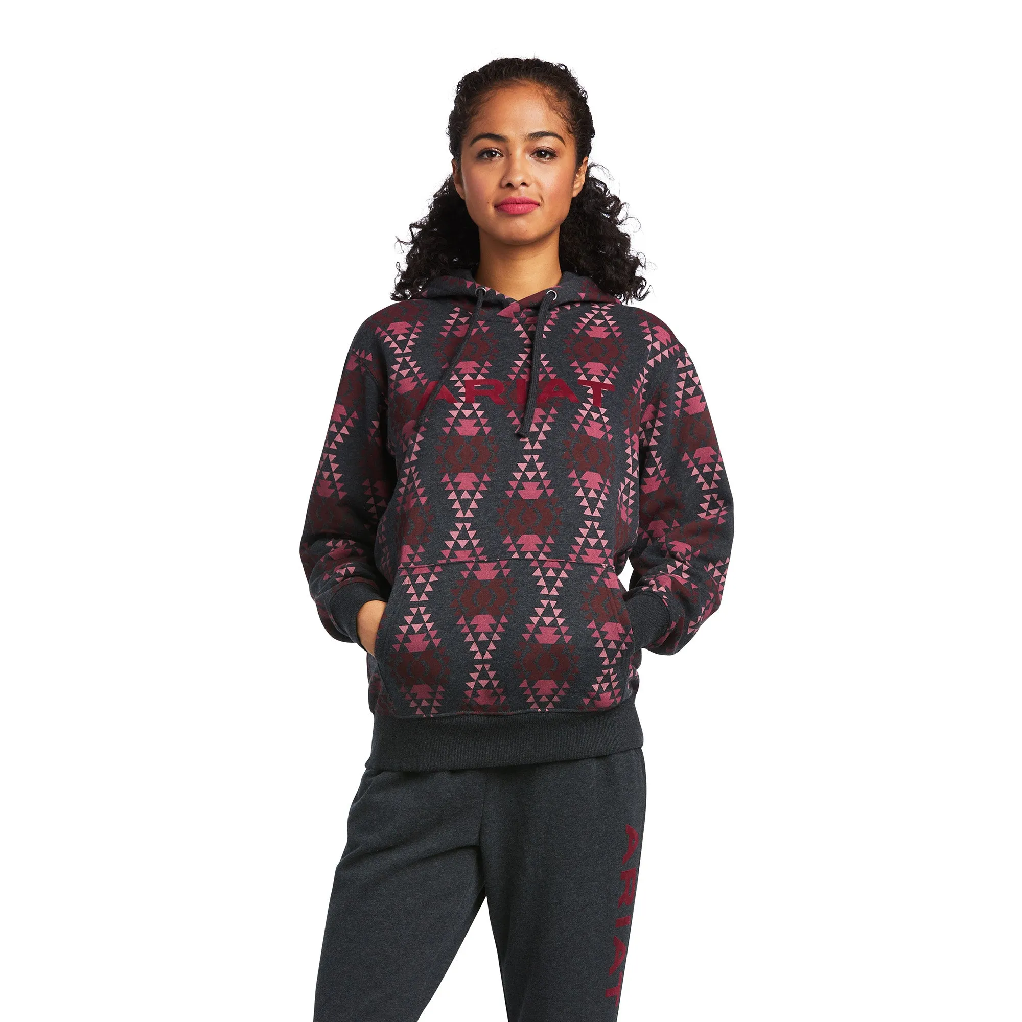 Ariat Ladies 10039842 Real Diamondback Printed Hoodie