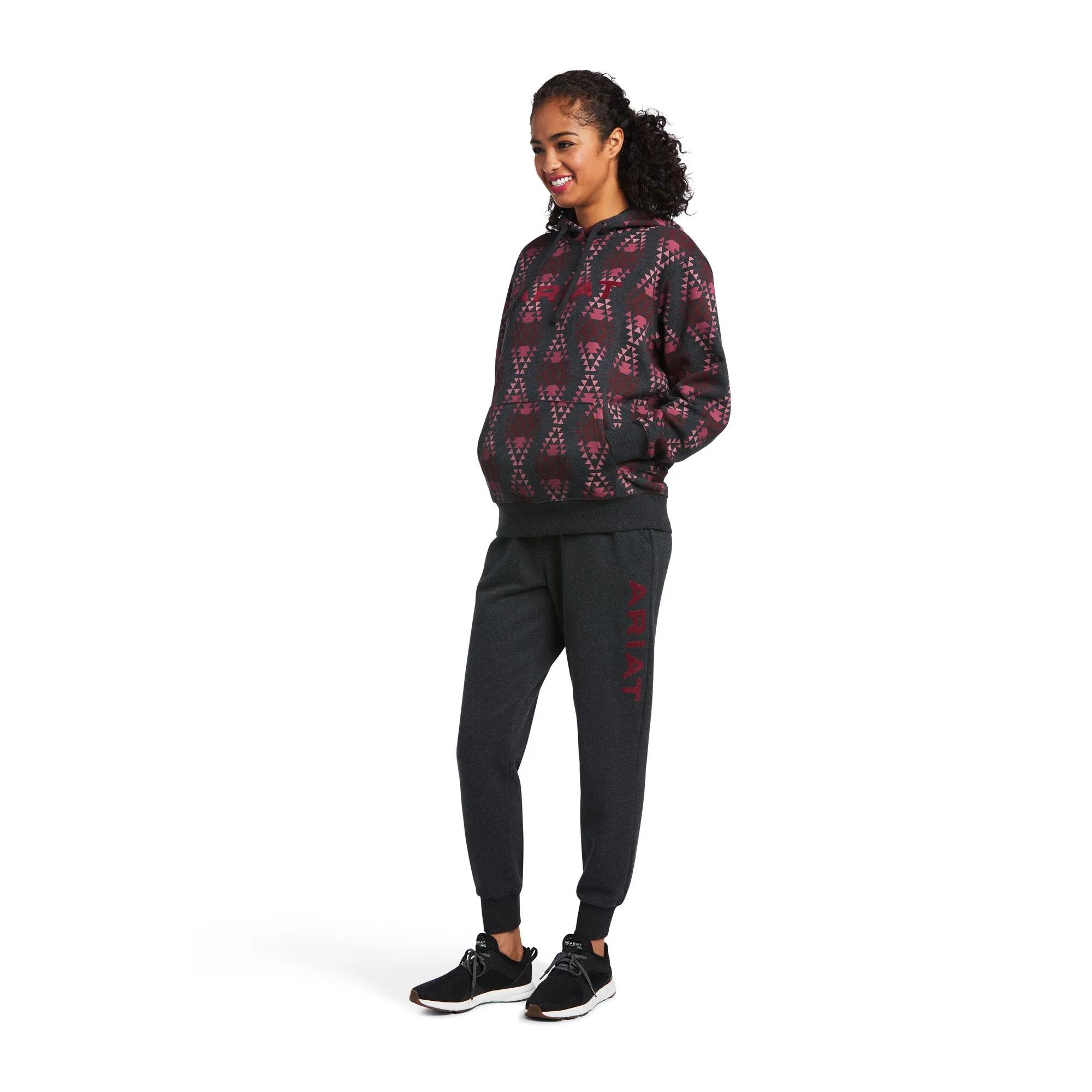 Ariat Ladies 10039842 Real Diamondback Printed Hoodie