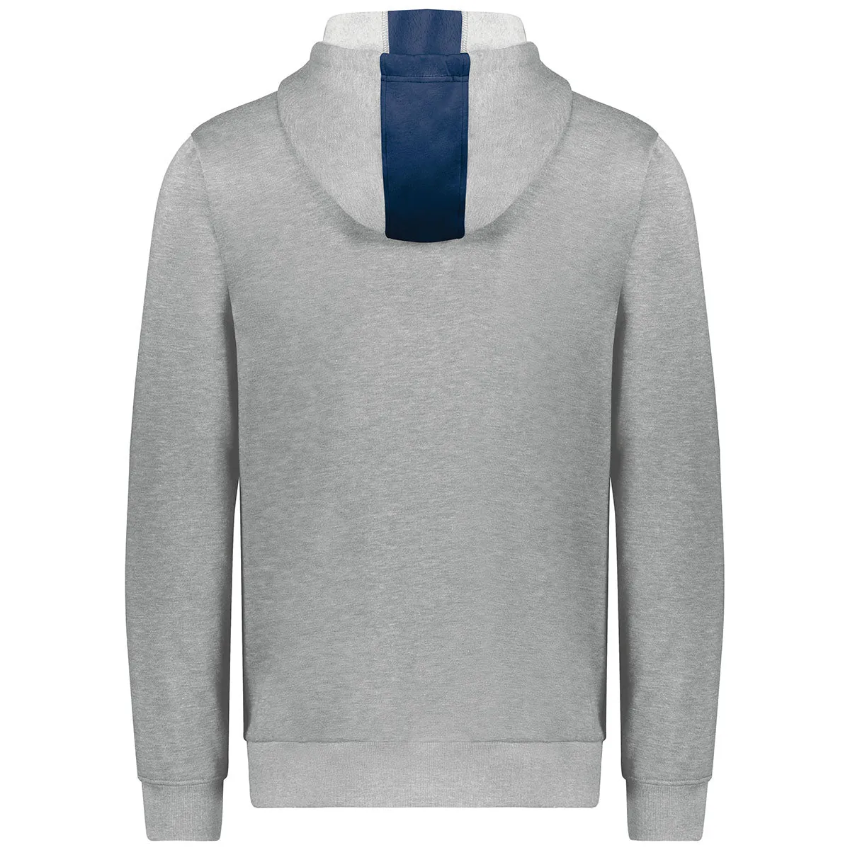 Augusta Sportswear Men's Navy/Grey Heather Three-Season Fleece Full Zip Hoodie