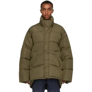 Balenciaga Khaki Cocoon Coat