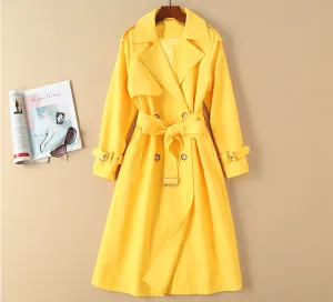 BBL DESIGN SELF BELT TALL TRENCH COAT