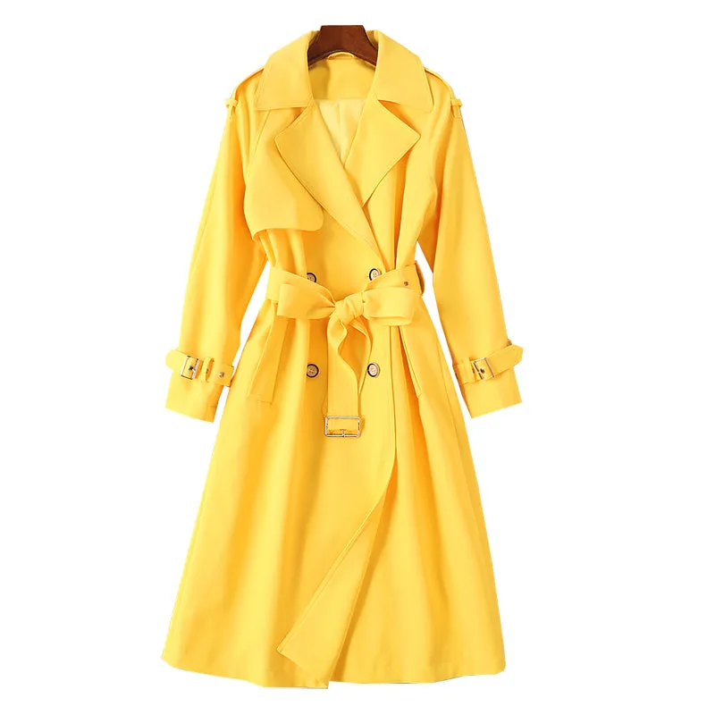 BBL DESIGN SELF BELT TALL TRENCH COAT