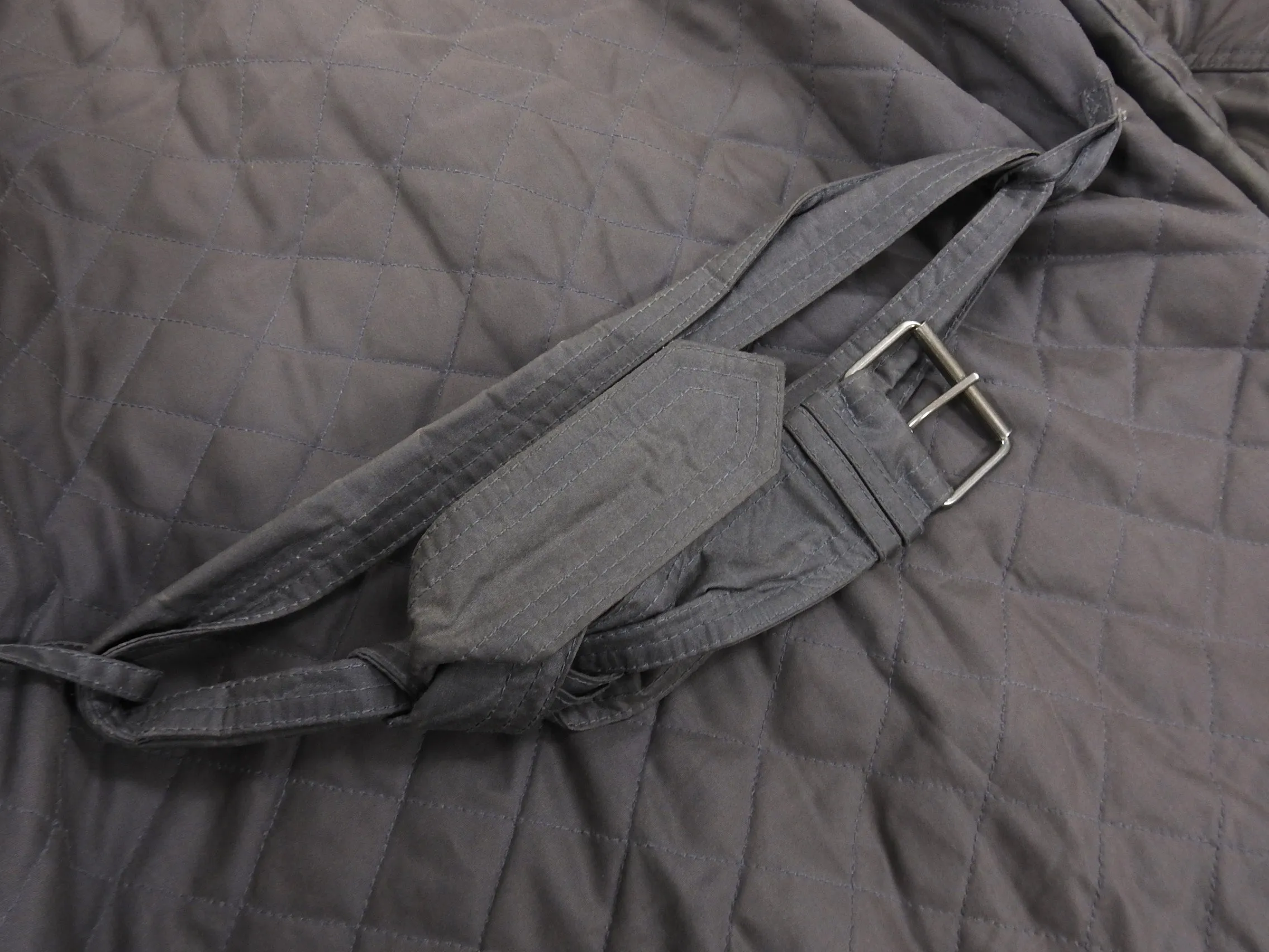 Belstaff Light Grey Workwear Quilted Coat - L
