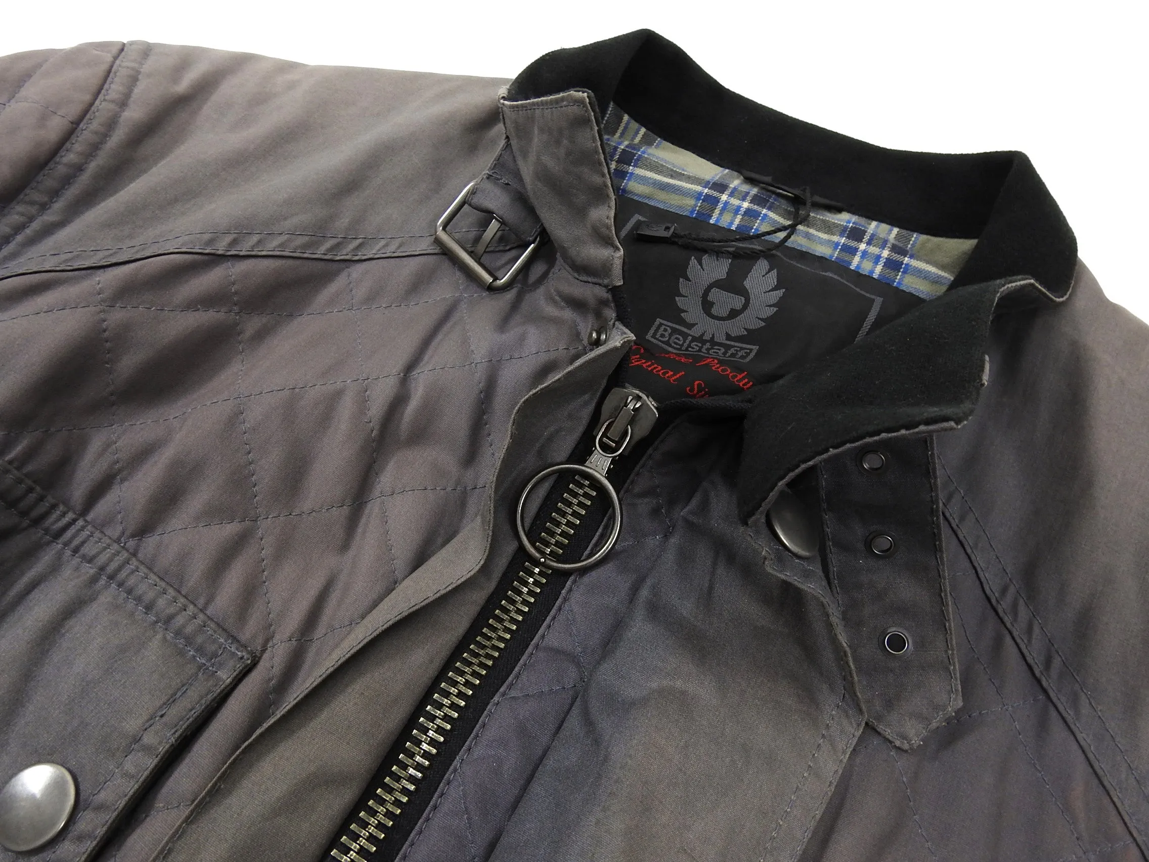 Belstaff Light Grey Workwear Quilted Coat - L