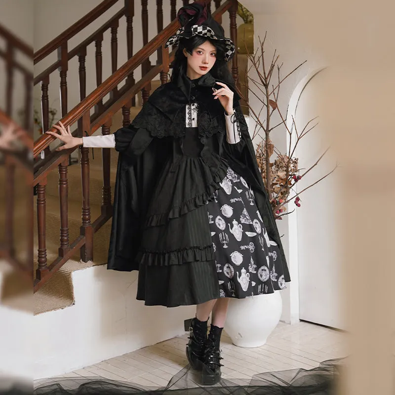 (BFM)With Puji~Gothic Lolita Cape Set~Pilgrim Detachable Cloak