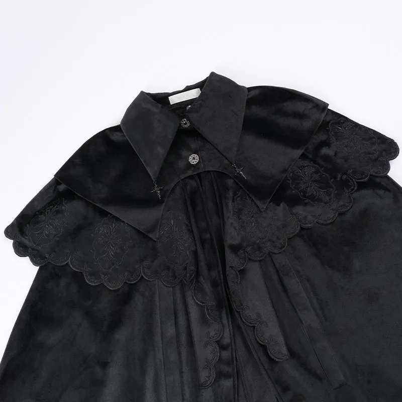 (BFM)With Puji~Gothic Lolita Cape Set~Pilgrim Detachable Cloak