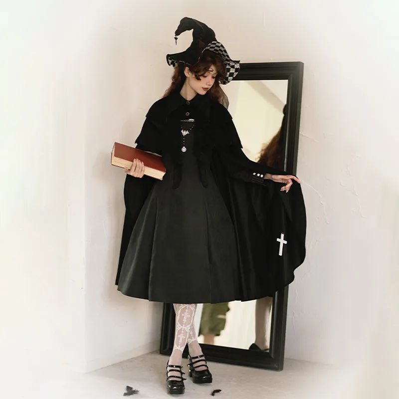 (BFM)With Puji~Gothic Lolita Cape Set~Pilgrim Detachable Cloak