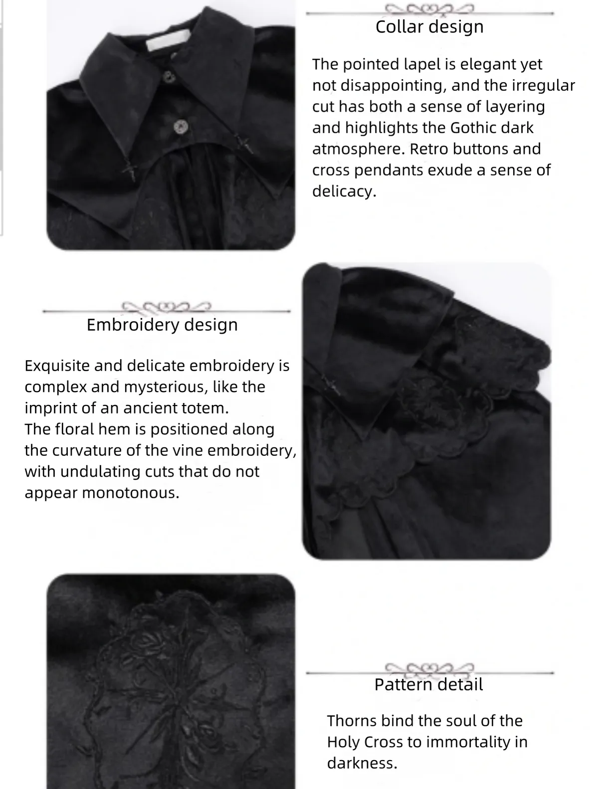 (BFM)With Puji~Gothic Lolita Cape Set~Pilgrim Detachable Cloak