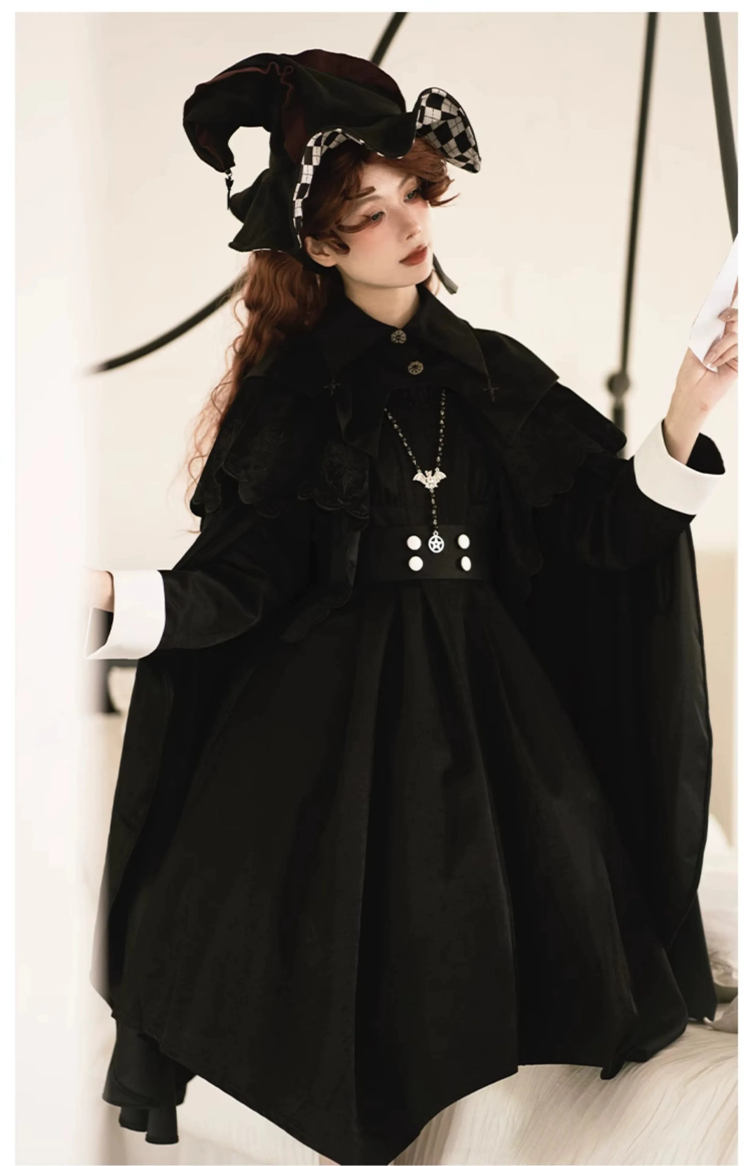 (BFM)With Puji~Gothic Lolita Cape Set~Pilgrim Detachable Cloak