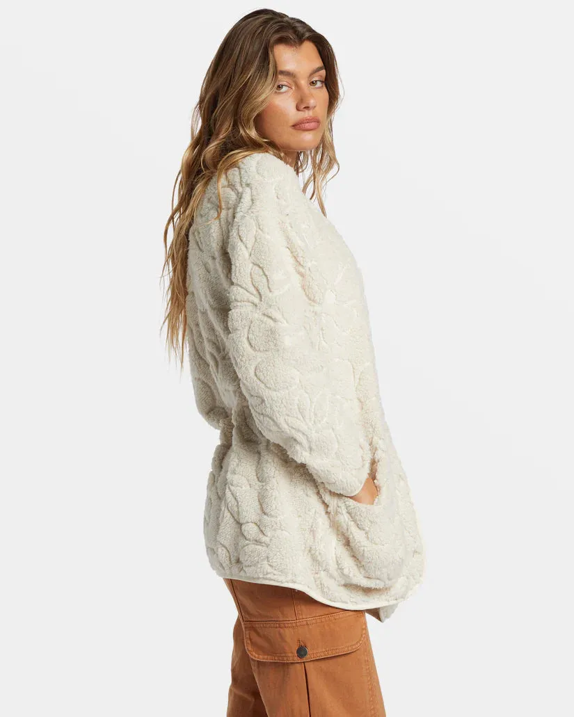 Billabong Fireside Cozy Buttoned Fleece Jacket
