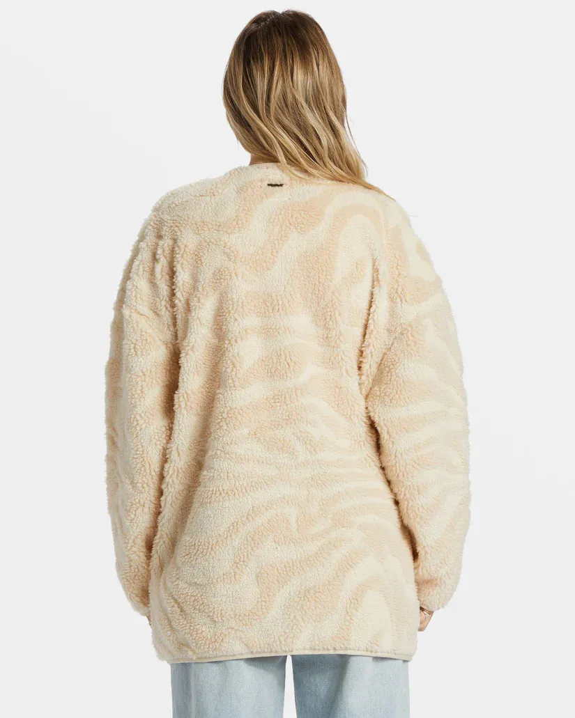 Billabong Fireside Cozy Buttoned Fleece Jacket
