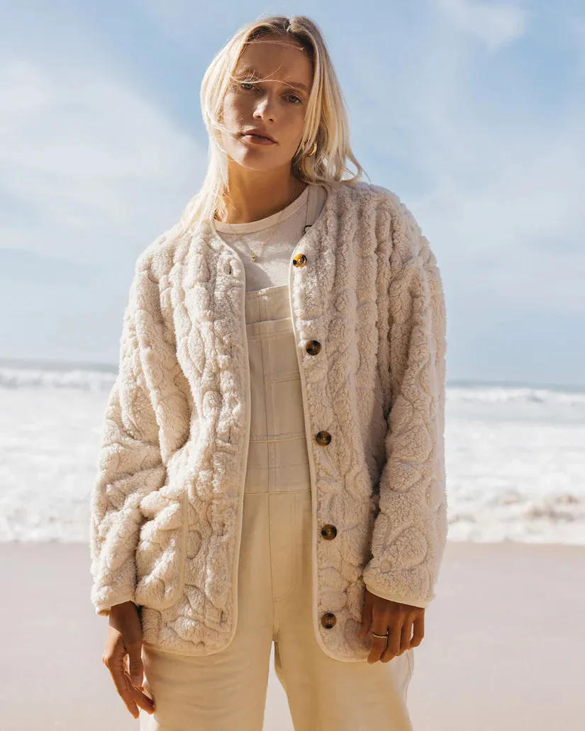 Billabong Fireside Cozy Buttoned Fleece Jacket