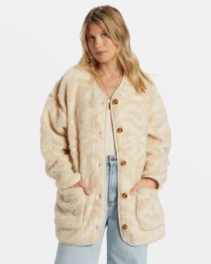 Billabong Fireside Cozy Buttoned Fleece Jacket