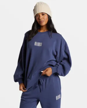 Billabong Palmin Kendal Crewneck Sweatshirt - I SEA INDIGO