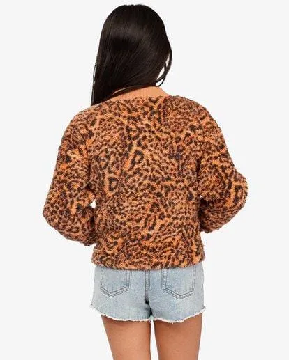 Billabong Wild Bomber Teddy Bear Jacket Youth (large)