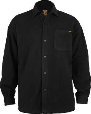 Bones Wheels Black And Gold Buttonup Fleece Jacket X-SMALL Black