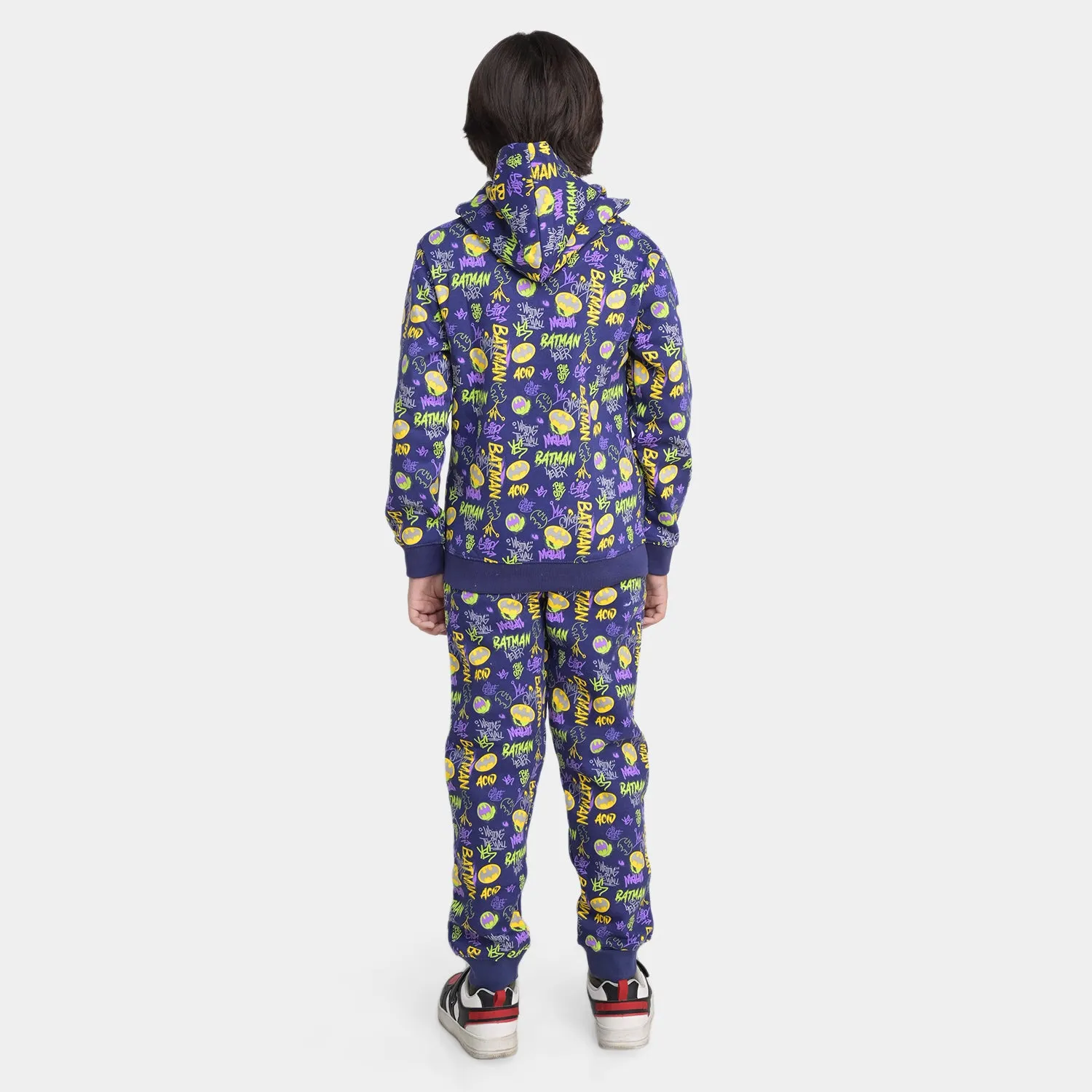 Boys Fleece 2 Piece Suit Character - Navy Blue