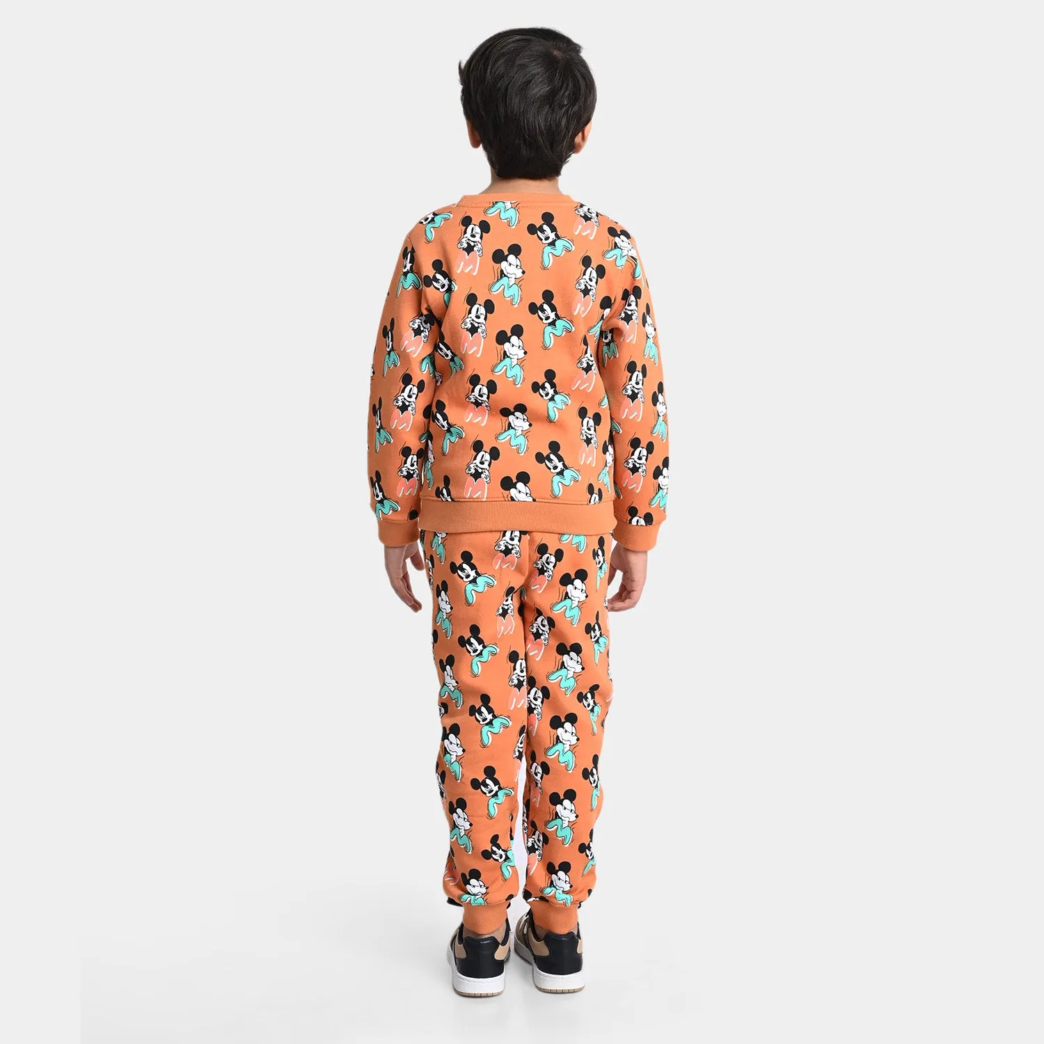 Boys Fleece 2 Piece Suit Micks-P.Caramel
