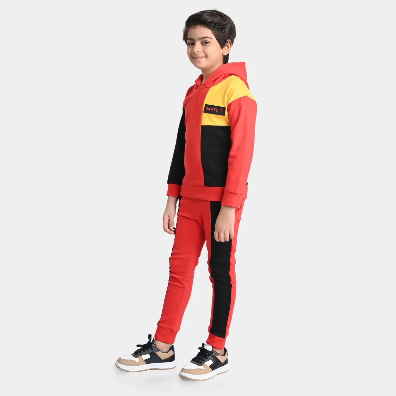 Boys Fleece 2 Piece Suit Skate It-F.Scarlet