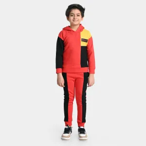 Boys Fleece 2 Piece Suit Skate It-F.Scarlet