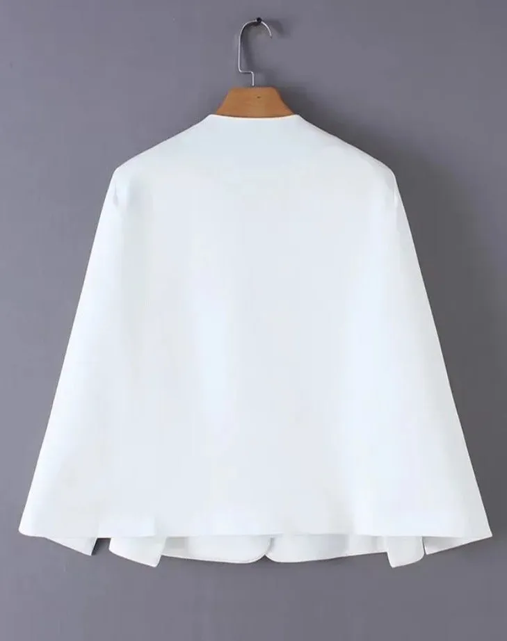 Cape style pocket detail Jacket