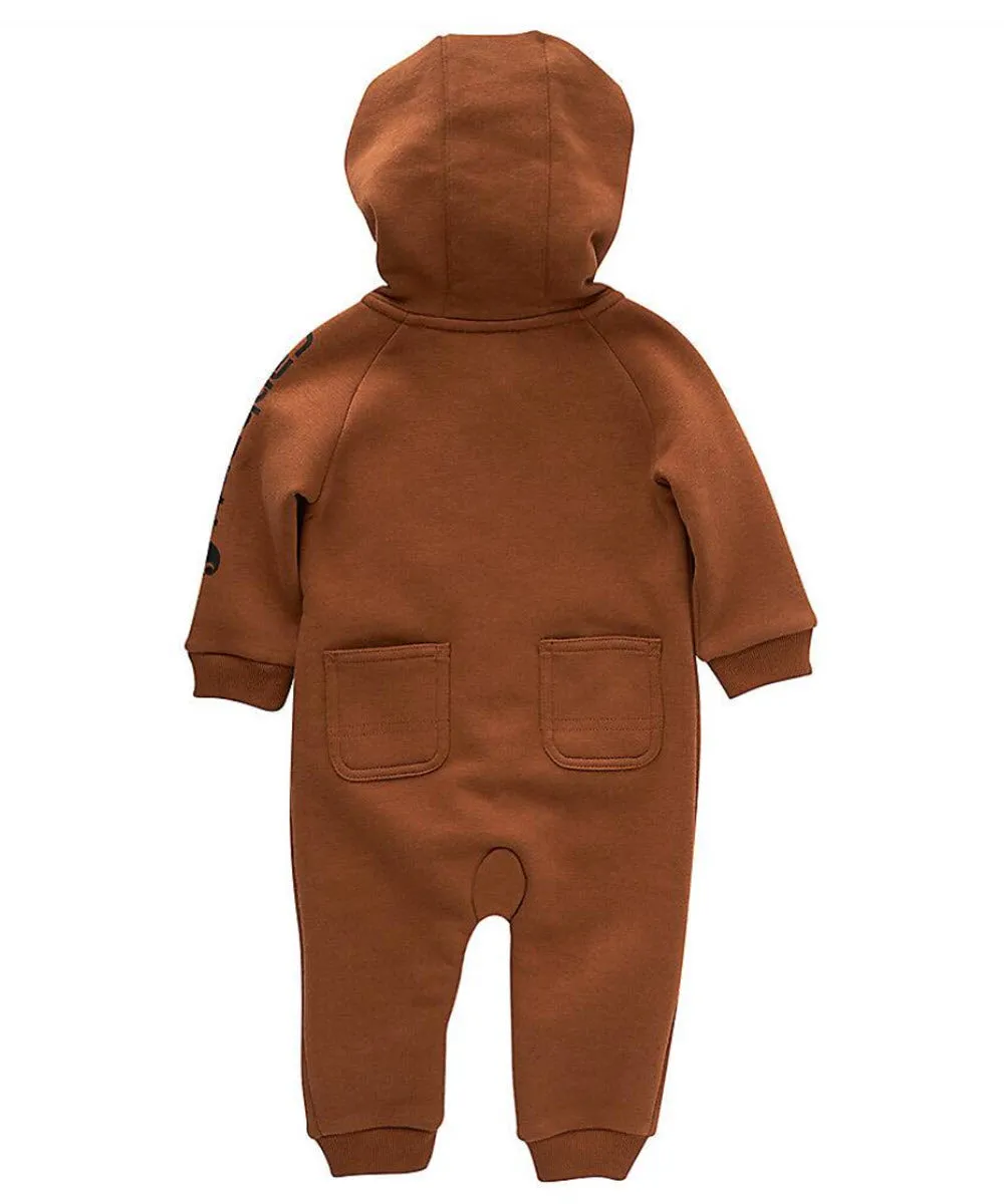 Carhartt Infant Long Sleeve Zip Front Coverall - Carhartt Brown