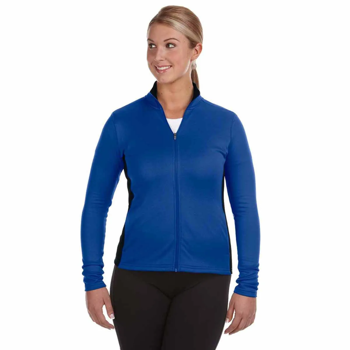 Champion Women's Athletic Royal/Black Performance 5.4-Ounce Colorblock Full-Zip Jacket
